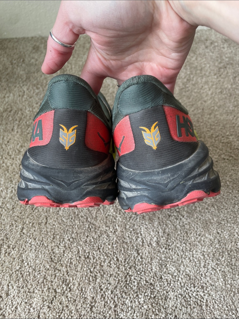 Hoka Speedgoat 5 Men's Running Shoes Sneakers 11.5 Athletic Lightweight Trail - Picture 13 of 15